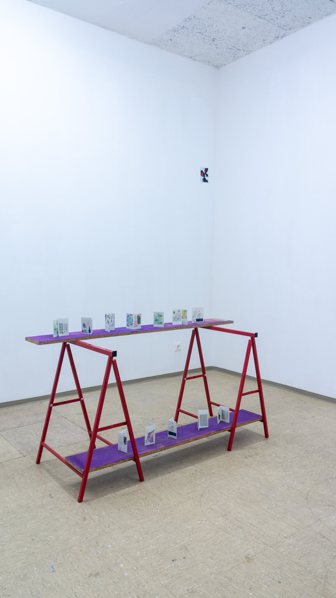 Installation photo of an art show