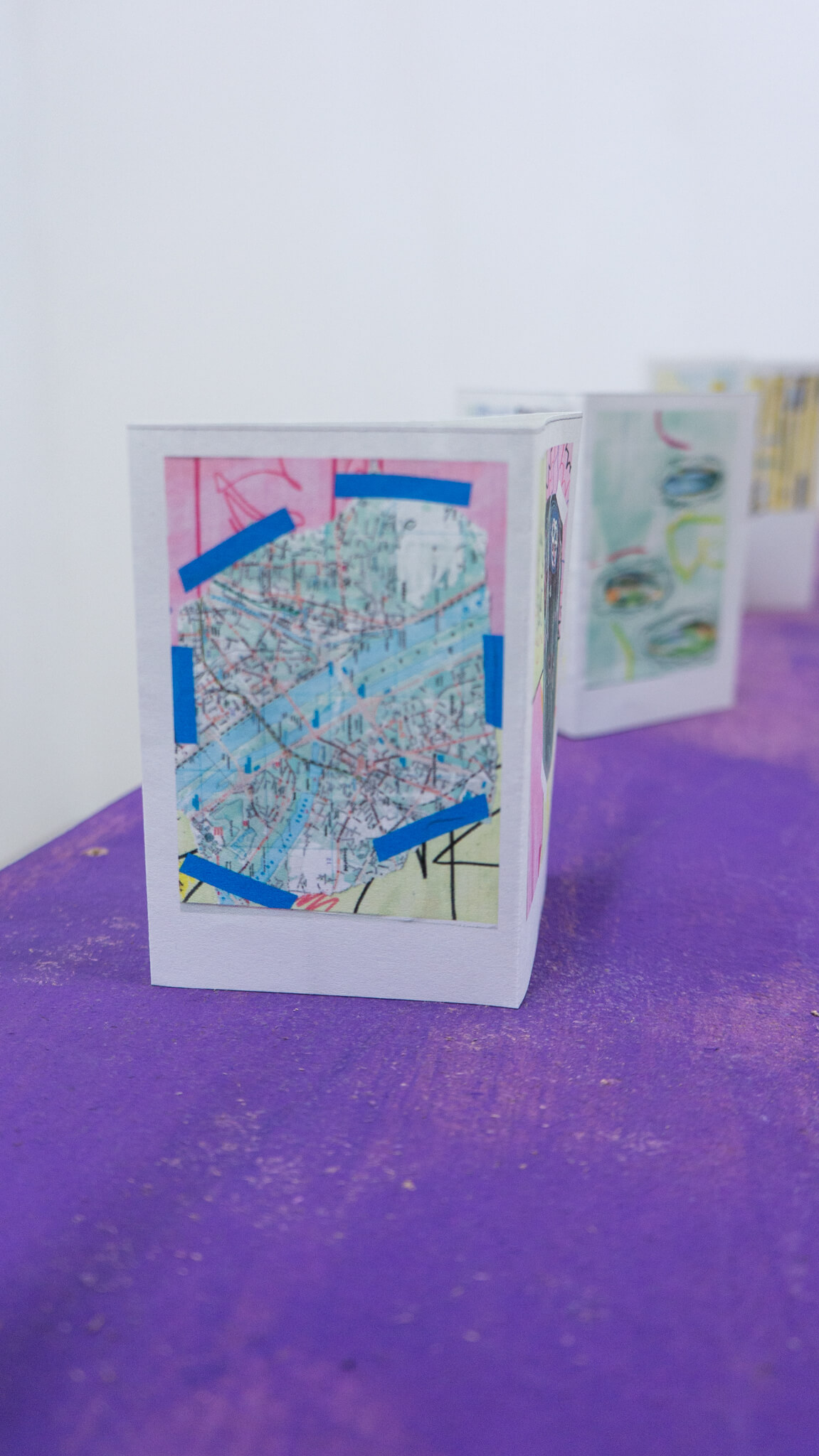 Installation photo of an art show