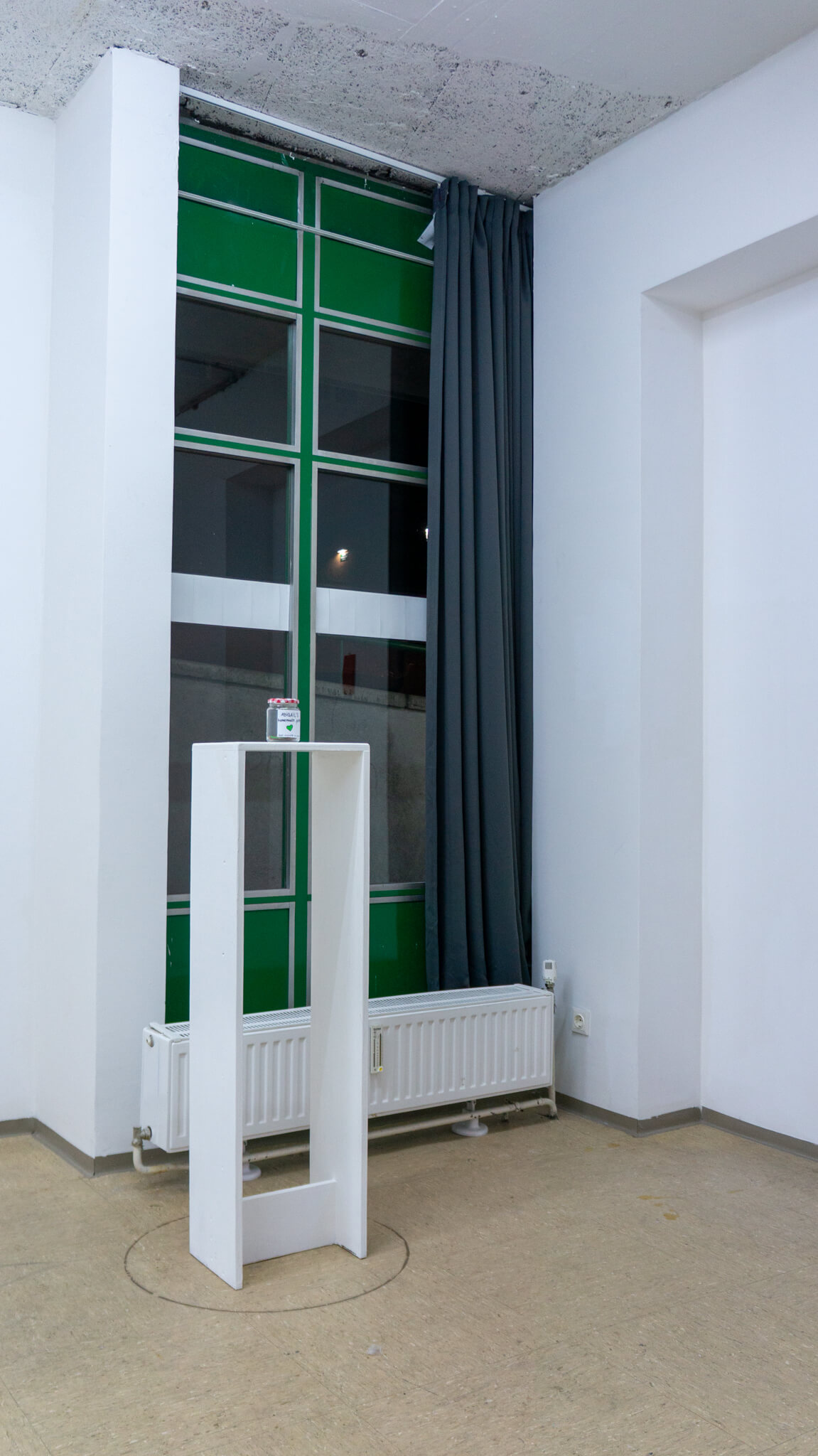 Installation photo of an art show