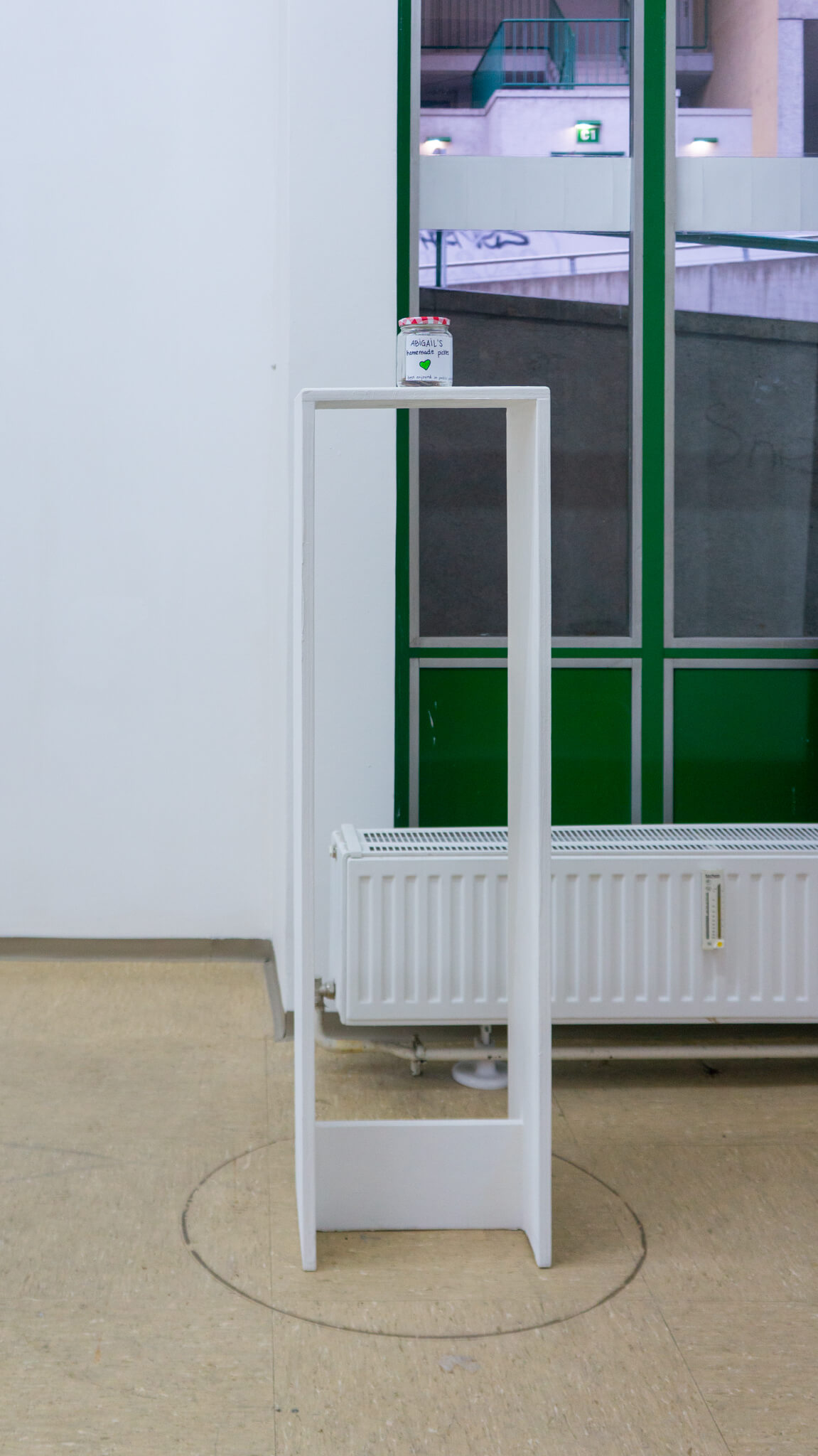 Installation photo of an art show