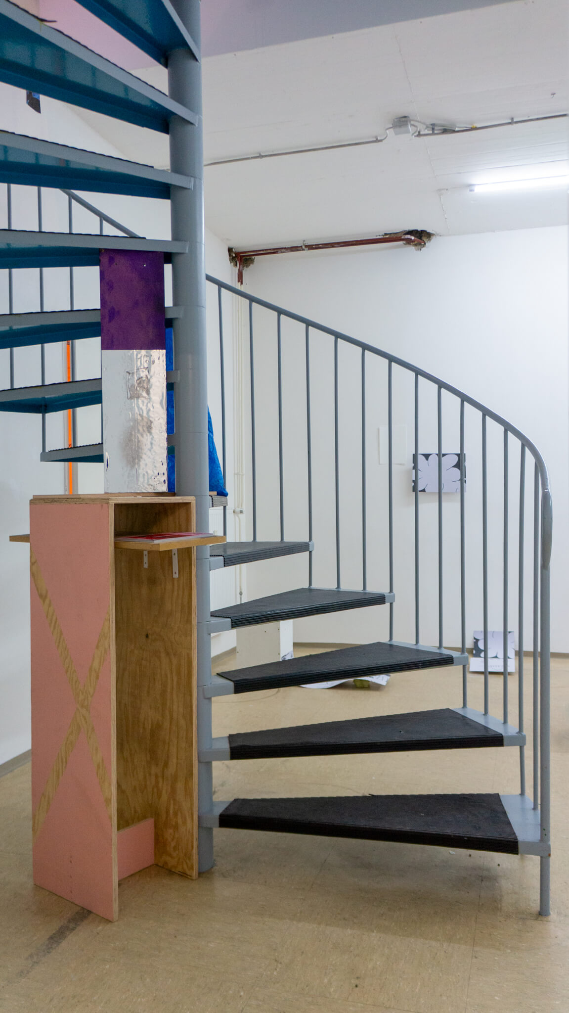 Installation photo of an art show