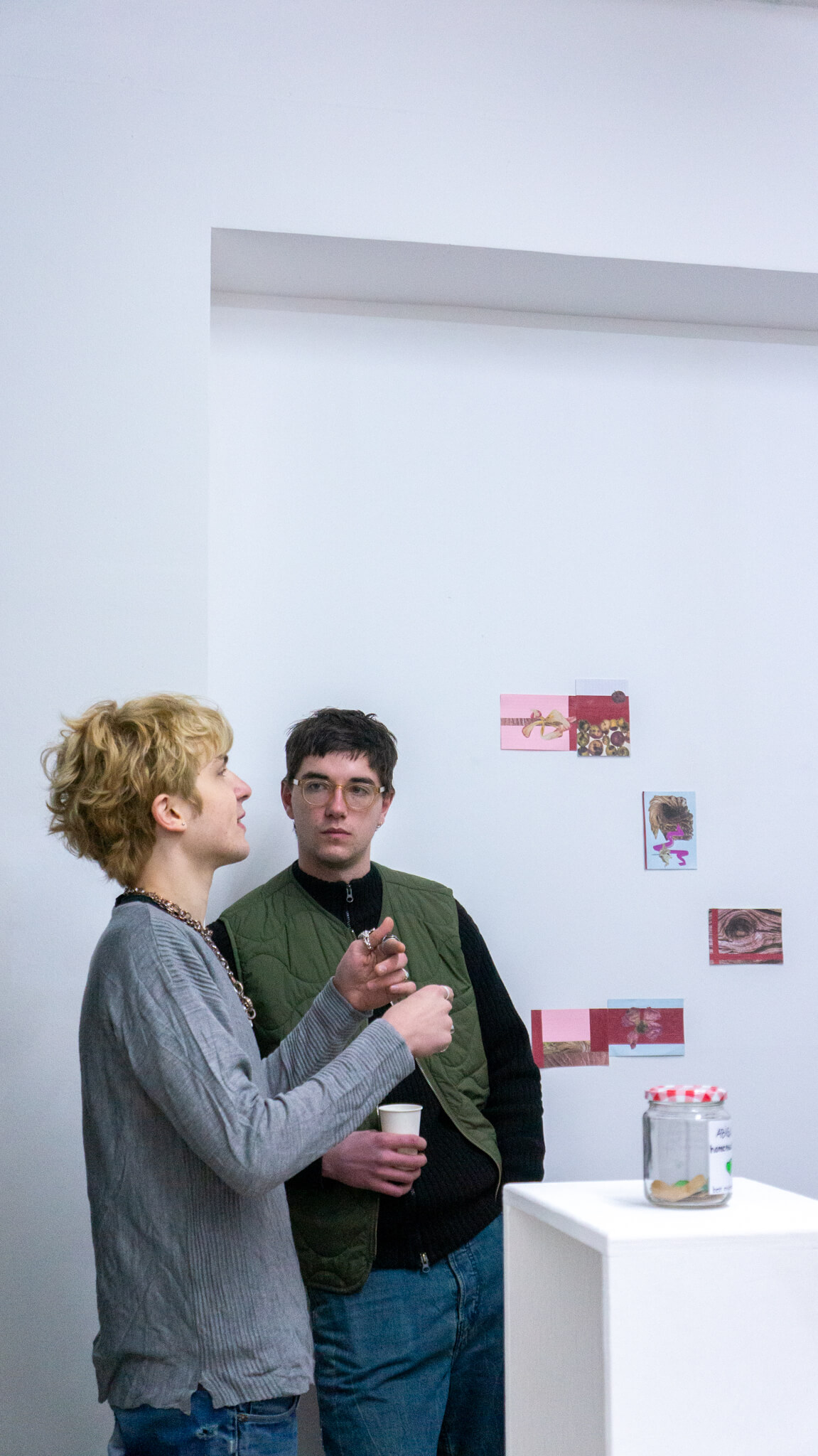Installation photo of an art show