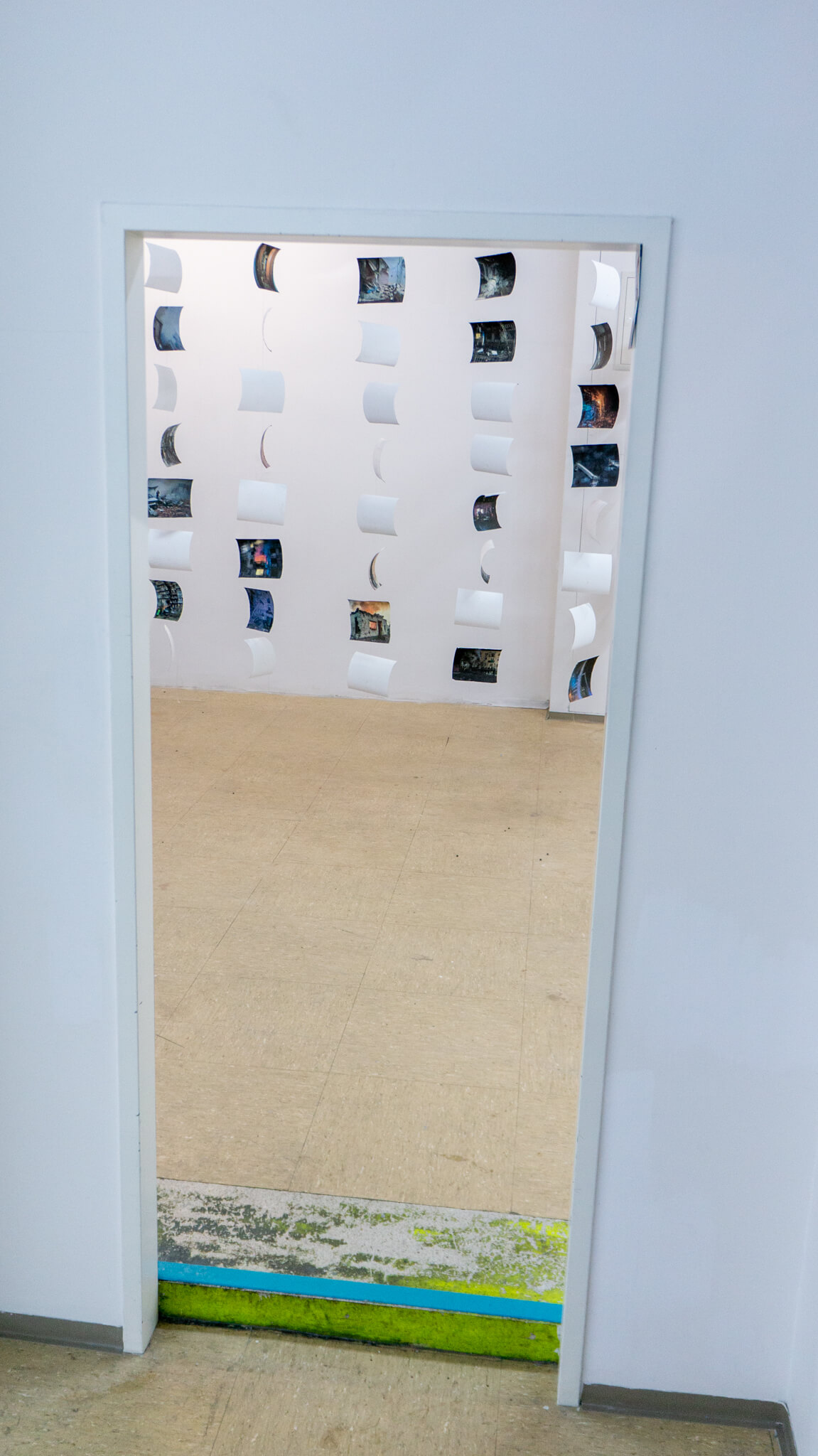 Installation photo of an art show