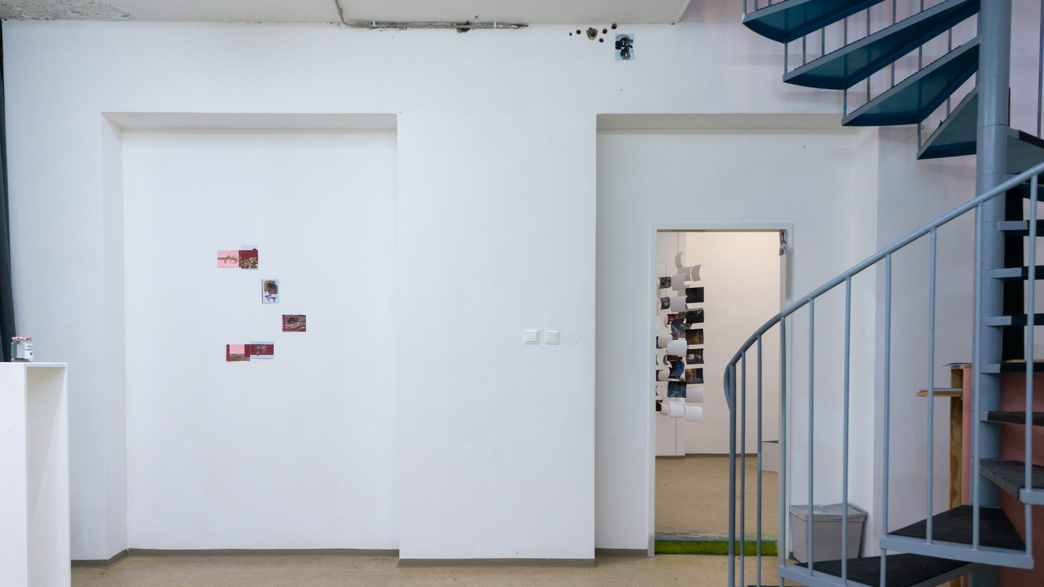 Installation photo of an art show