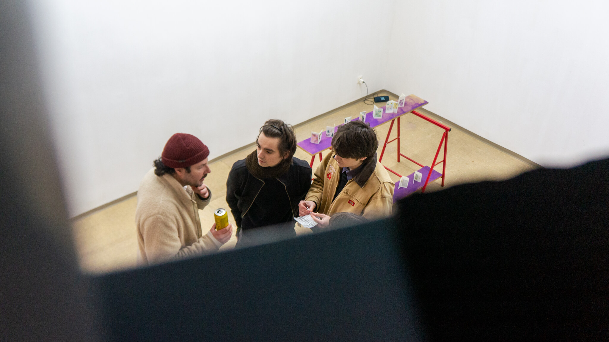 Installation photo of an art show